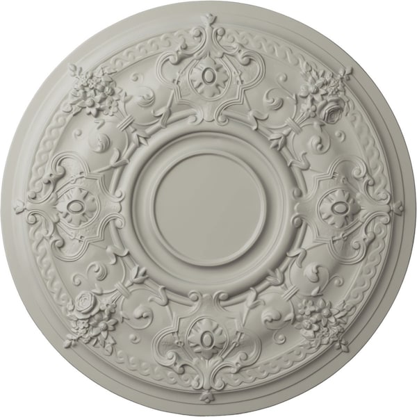 Ekena Millwork Darnay Ceiling Medallion (Fits Canopies up to 7 1/4"), Hand-Painted Pot of Cream, 29 1/4"OD x 2"P CM29DAPCF - main